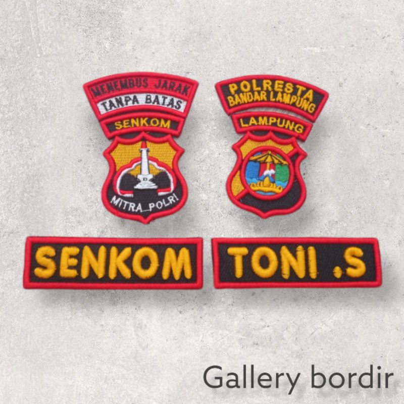 bordir senkom timbul tipe 1