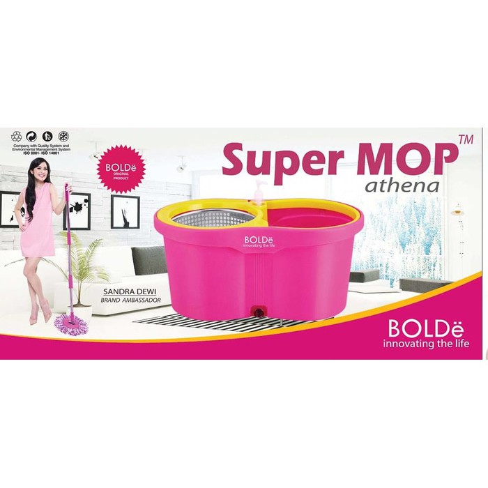 Dijual SUPER MOP ATHENA STAINLESS alat pel lantai supermop asli bolde Limited