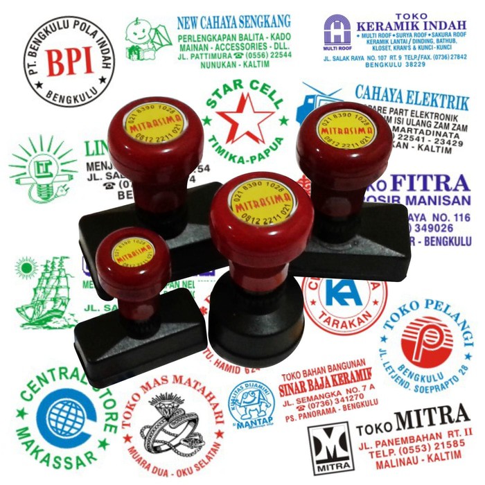 

Stempel otomatis / Stempel warna 2 Warna ukuran standar
