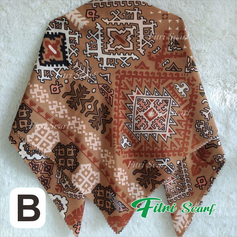 Jilbab PILIH WARNA UMAMA LASER VOAL NARITA hijab motif krudung segiempat motif umama scarf D 2-B