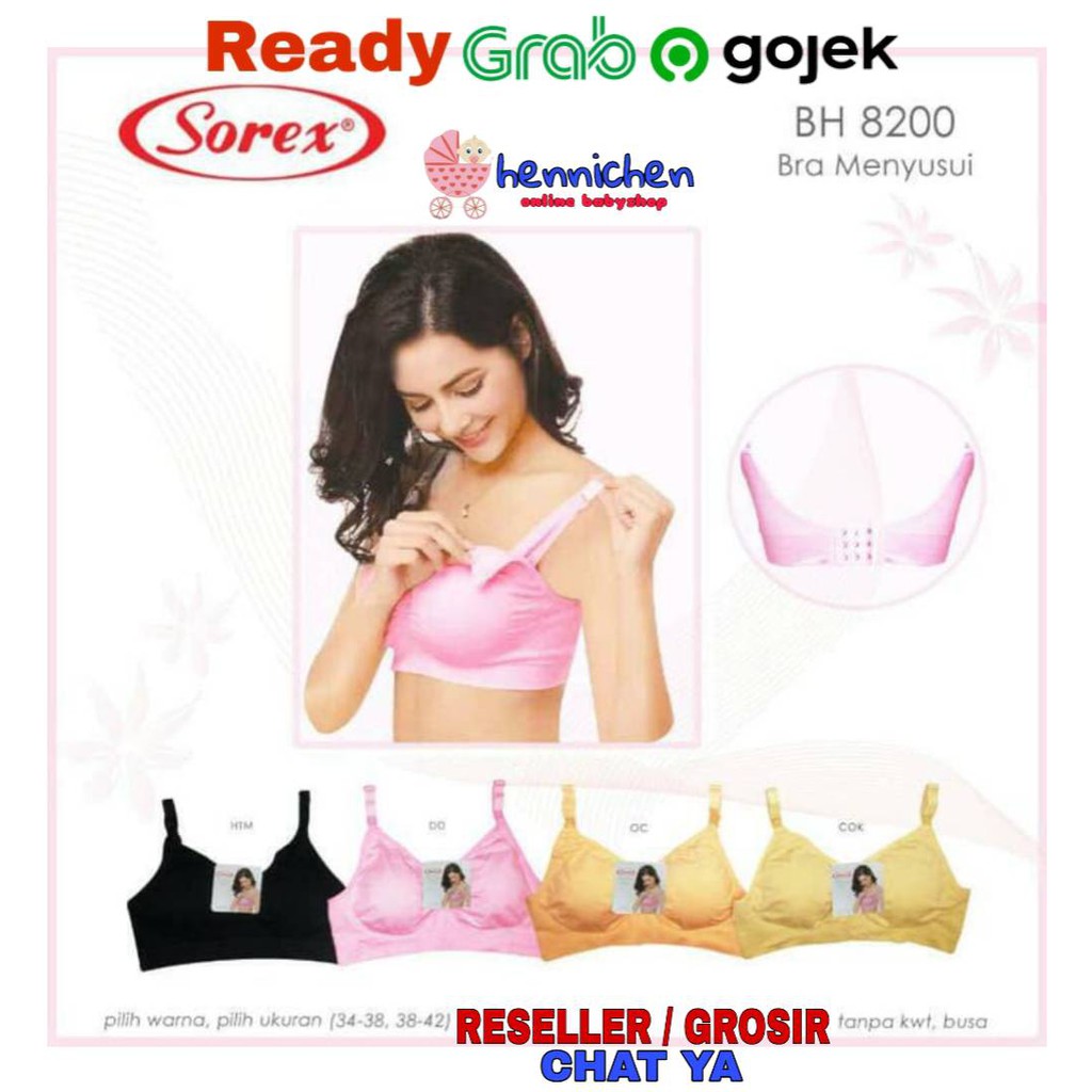 SOREX BH Bra Menyusui SOREX Maternity 8200 8202 Model Sport Wanita Ibu Hamil Kait 3 Setara Cup B Busa Sedang Tanpa kawat seamless nyaman