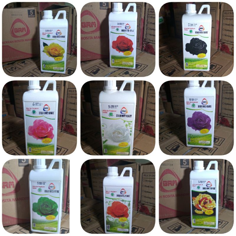 Pelicin dan Pengharum Pakaian BRM Mawar Super Loundry Pengharum Pakaian Jerigen 1 liter  Botol 1lite