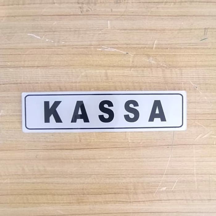 

SIGN AKRILIK KASSA UKURAN 5X20CM