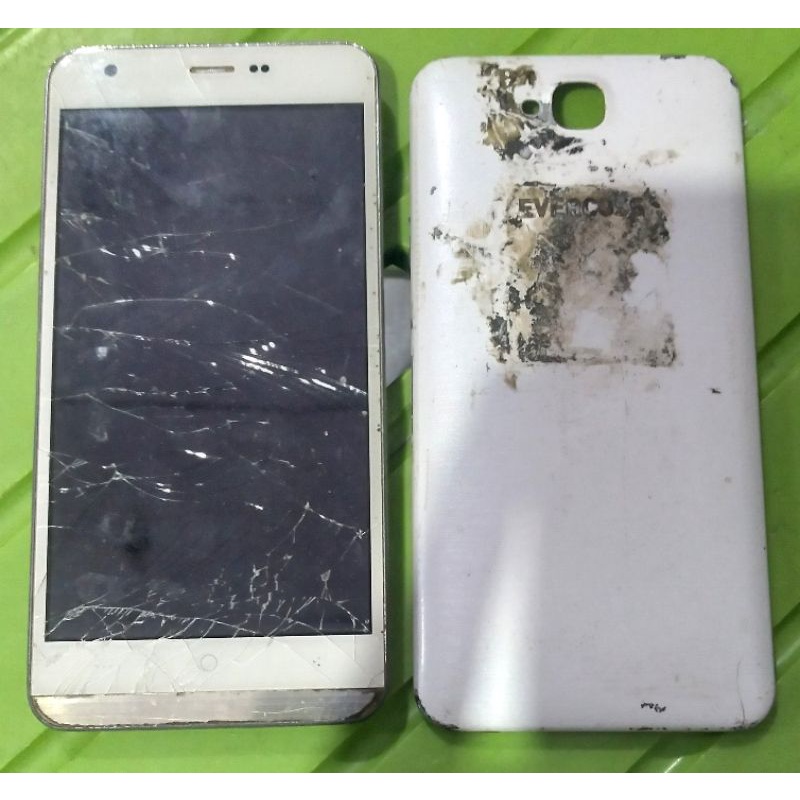 Hp EVERCOSS A75a dan a74a kondisi MATOT / MATI (hp android mati)
