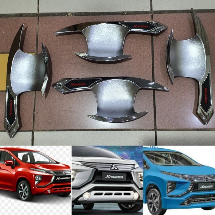 Outer mangkok PINTU handle Mitsubishi XPANDER ultimate Exceed sport cross CROME chrome