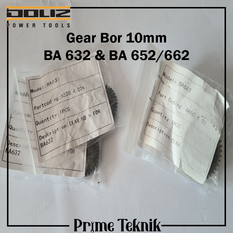 Gear Bor Doliz 10mm BA 632 BA 652 Ba 662 bor 10 mm Doliz BA 632 BA 652