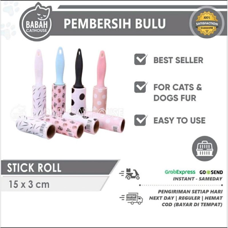 PEMBERSIH BULU KUCING / LINT ROLLER MINI PEMBERSIH BULU