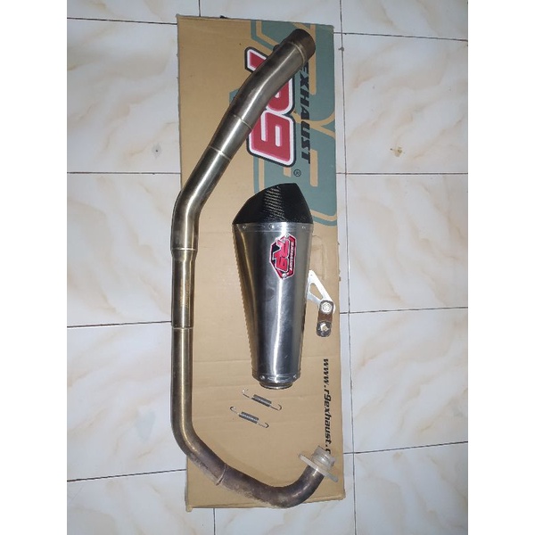 knalpot r9 zeta cb150r lama old k15 2012-2015 original fullsistem r9 ori