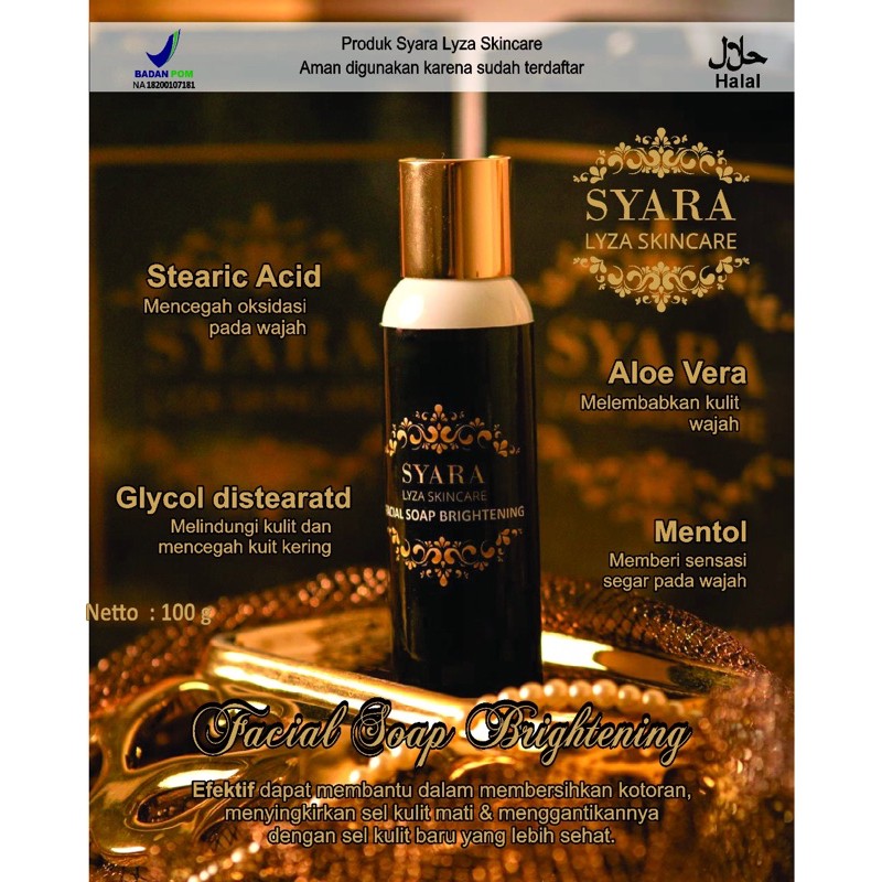 FACIAL SOAP BRIGTENING lyza skincare