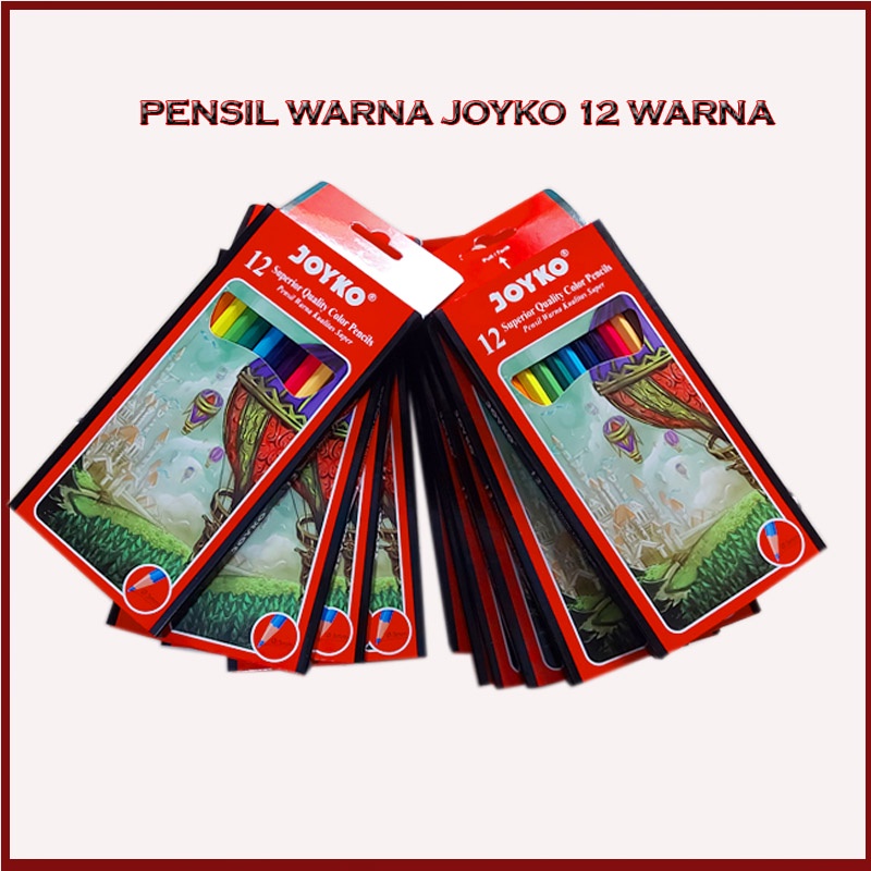 Pensil warna panjang 12 warna joyko cp-103 Pensil Warna