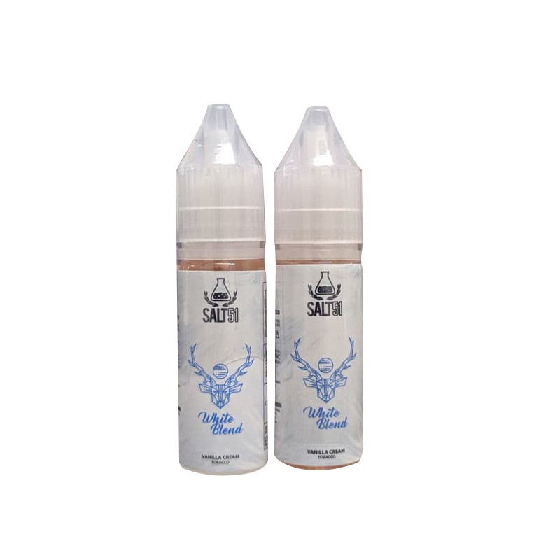 White Blend Salt Nic 15ML by Lab51 Vanilla Cream Tobacco Salt Liquid