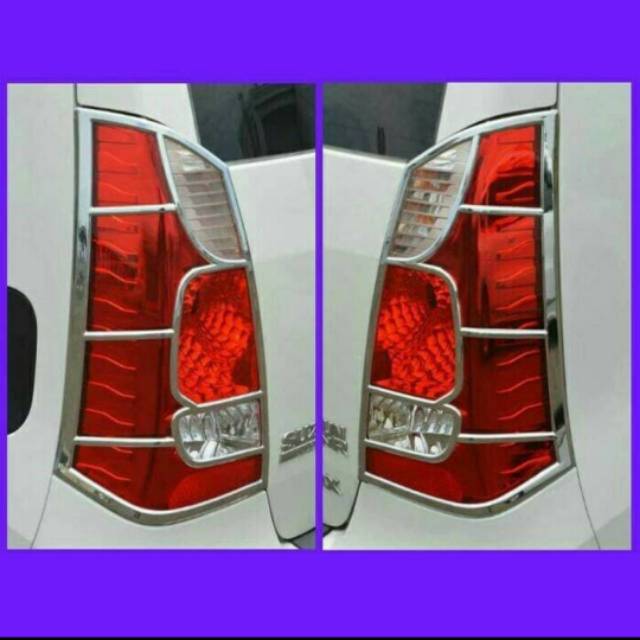 Garnish lampu belakang Wagon R/ tail lamp garnish chrome jsl