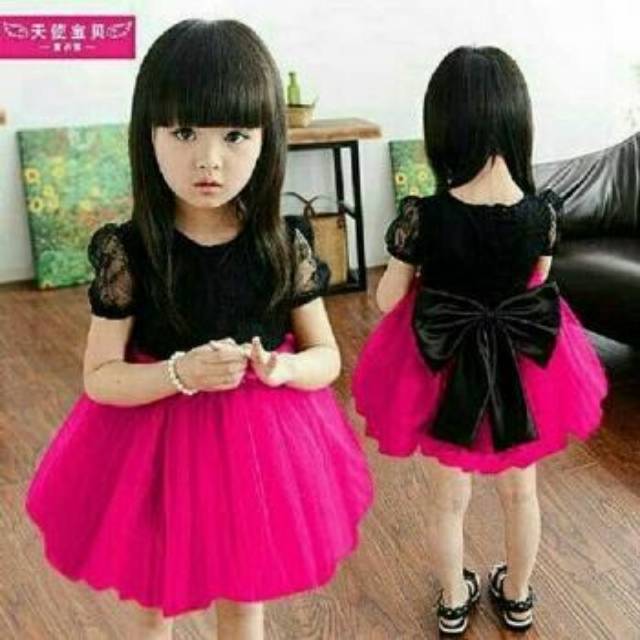 DRESS RIBBON MO dress anak