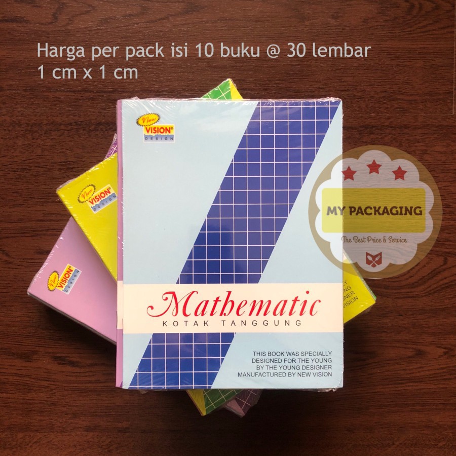 Buku kotak kecil 38 lembar harga per pack isi 10 buku