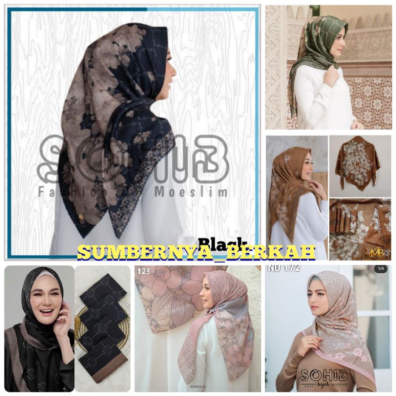 Hijab Segi Empat Voal Motif Denay DLL Jilba Segi Empat Motif Terbaru 2022