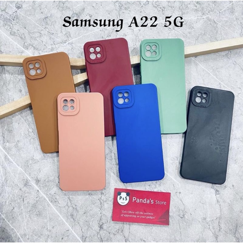 Softcase Pro Camera Samsung A22 5G Candy Case Full Color 3D Silikon TPU