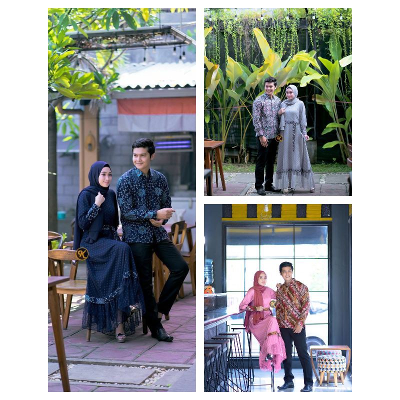 GAMIS COUPLE BATIK KOMBINASI PREMIUM QUALITY