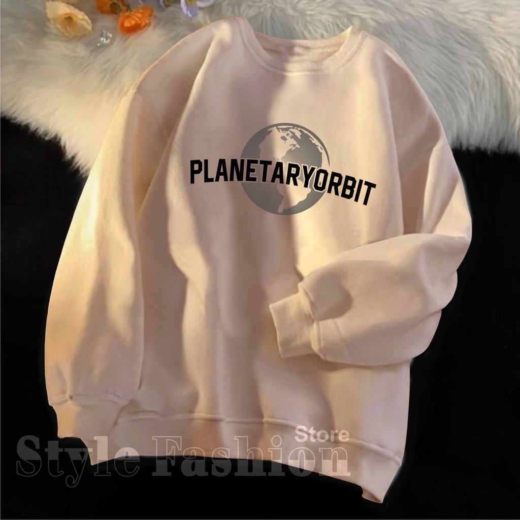 FenishaStore Sweater Korea Wanita PLANETARYORBIT M-L-XL-XXL/ Sweater Crewnwck Wanita Terbaru / Sweater Hoodie Wanita Trendy /Jaket Wanita Modern - Bisa Bayar Ditempat COD