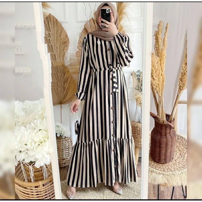 GAMIS STRIPE DAILY KATUN RAYON