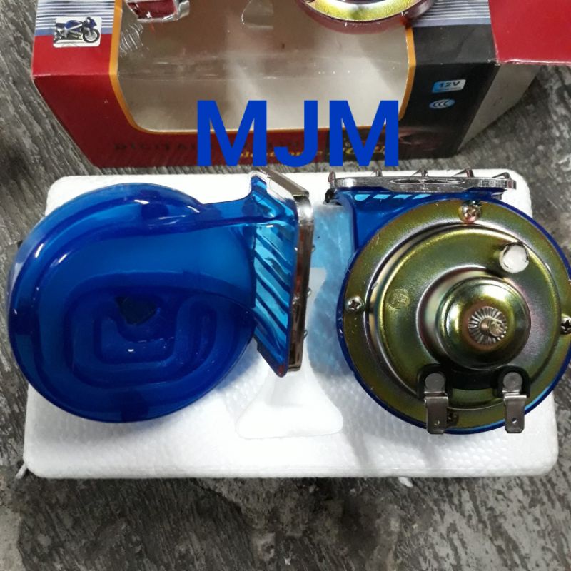 Klakson Keong 12V Set Kiri Kanan Biru