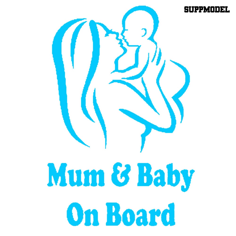 Stiker Reflektif Motif Tulisan Baby on Board Untuk Dekorasi Bodijendela Mobil