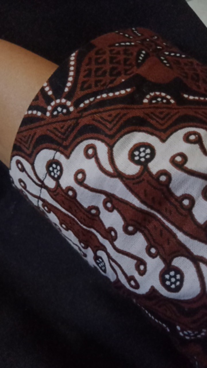 Tey-17 Batik Wanita Asj Sa Hrb026 Kenongo Kemeja Tosca Pendek