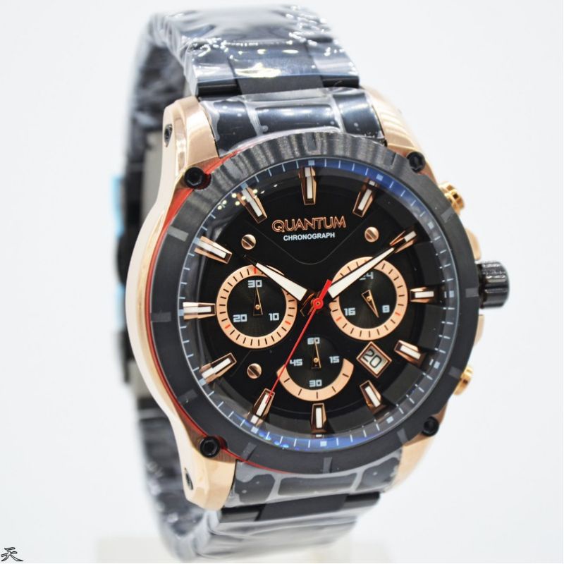 Jam Tangan Pria Quantum PWG673.850 Rantai Hitam Original Murah