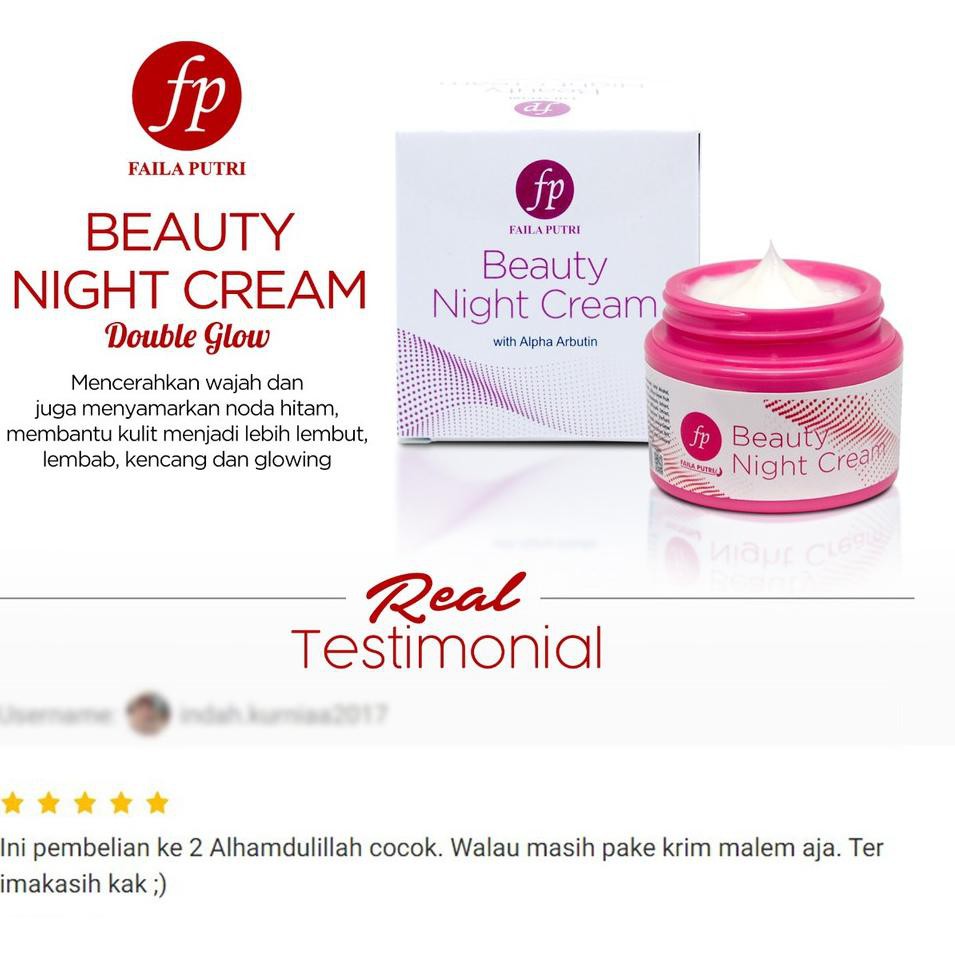 Best Seller* BPOM BEAUTY NIGHT CREAM FP / ORIGINAL double glow FP krim malam....
