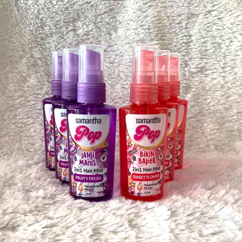 Samantha Pop 2in1 Hair Mist 65ml - Vitamin Rambut / Pewangi Rambut / Parfum Rambut