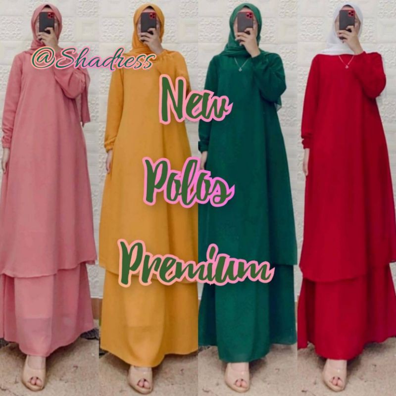 DRESS KURUNG MALAYSIA / BAJU GAMIS MELAYU POLOS PREMIUM