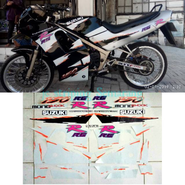 Striping Suzuki RGR Jumbo hitam