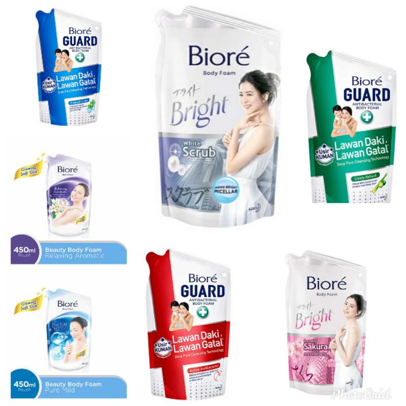 BIORE BODY FOAM SABUN MANDI BIORE CAIR 450ml