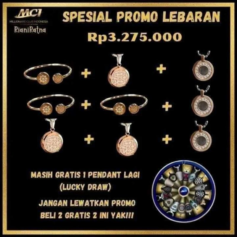 kalung Dan gelang pendant mci