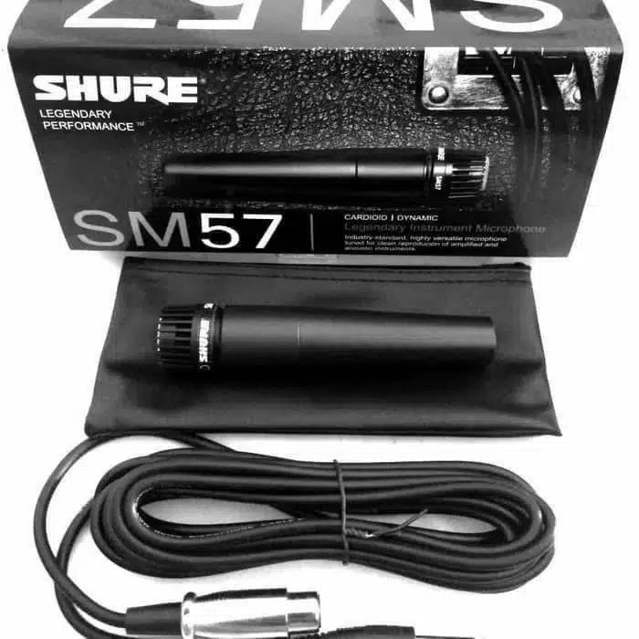 Mic microphone SHURE SM57 Cardioid/dynamic kualitas bagus