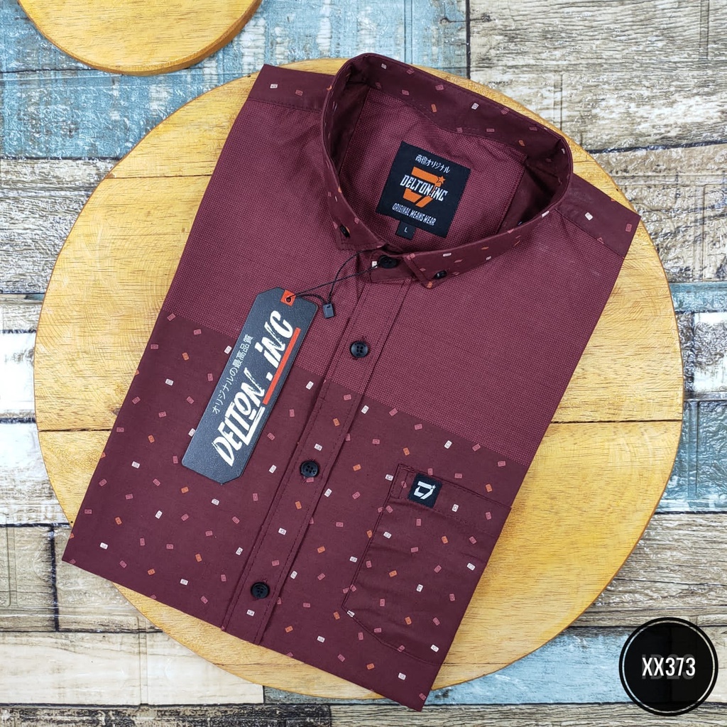 Kemeja Pria Lengan Pendek Model Slimfit - Kemeja Kasual Pria (08ST)