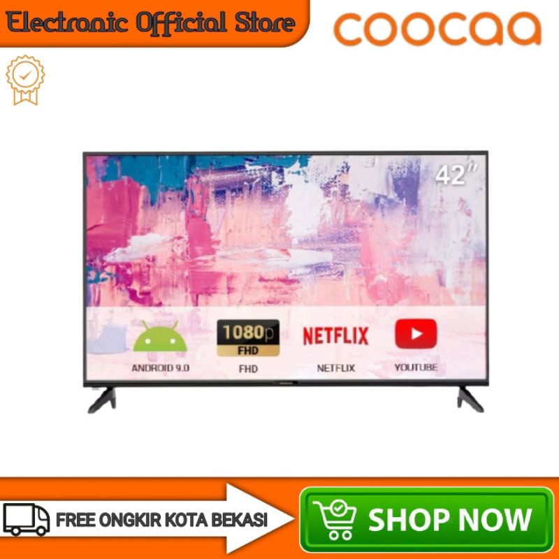 LED TV Cooca 42 inch 42S3G android 9.0 Black