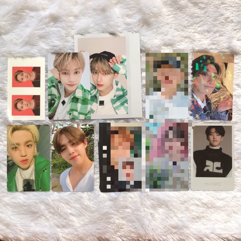 SEVENTEEN PHOTOCARDS ( Season greetings 2022 jun, Lucky draw soundwave the8, social club scoups, alb