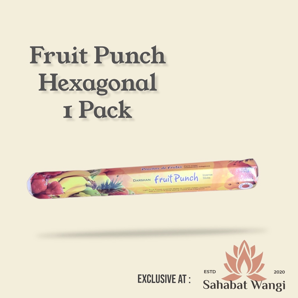 Dupa India Darshan Fruit Punch Hexa Short Pack 20Stick