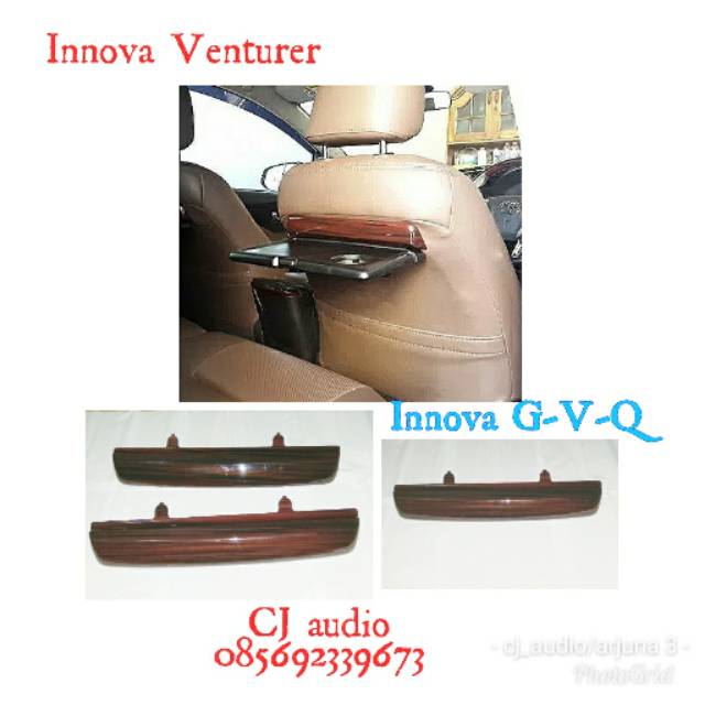 Panel Wood meja makan Innova reborn V venturer original