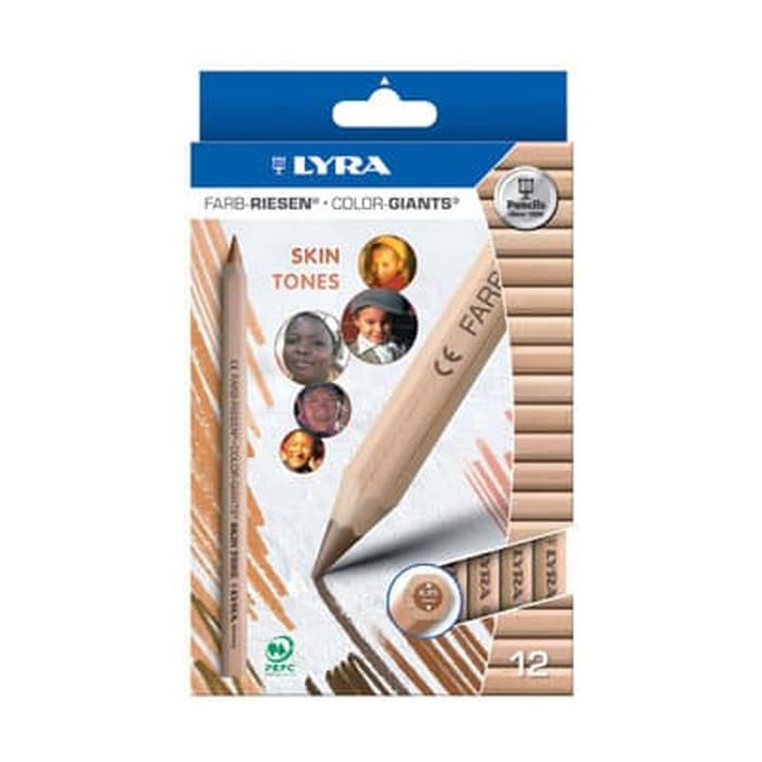 Jual TERMURAH / Pensil Warna Besar LYRA Skin Tones 12 Pcs Alat Gambar ...