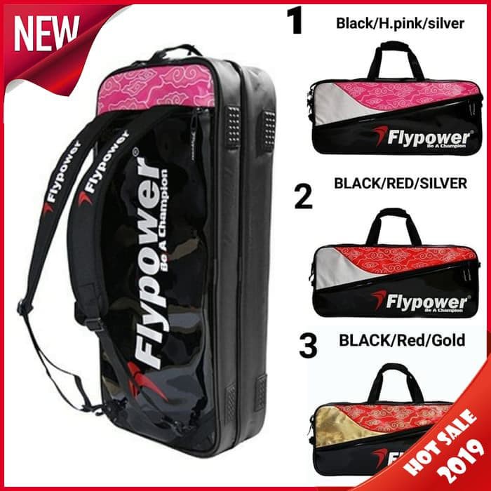 Tas Badminton Flypower NEW ZAMRUD 2 TERBARU ORIGINAL