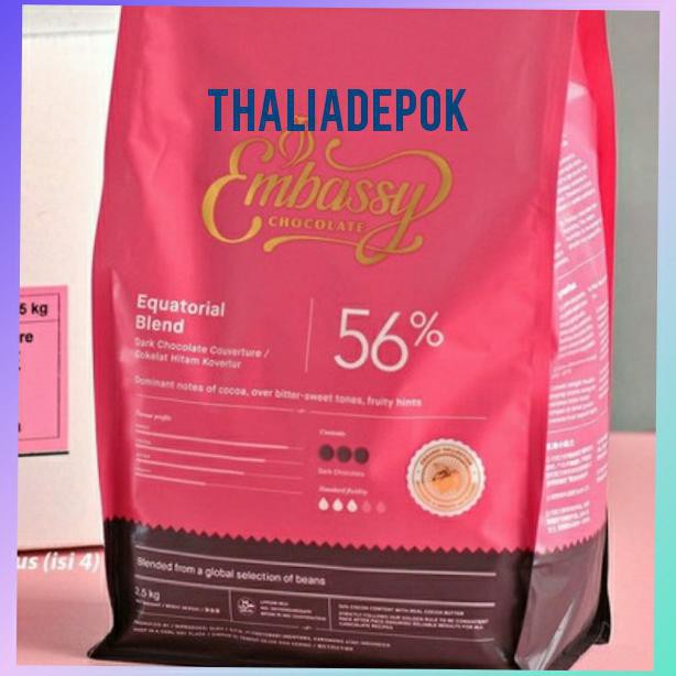 

Tulip Embassy Equatorial 56% 2,5Kg Dark Coklat Couverture, Khusus Ojol Terlaris