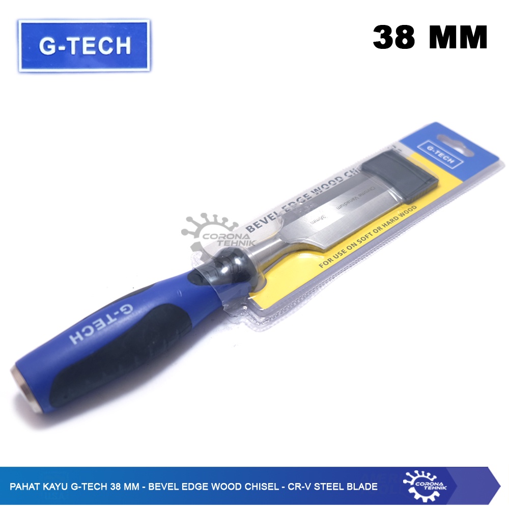 CR-V Steel Blade - Pahat Kayu G-Tech 38 mm - Bevel Edge Wood Chisel