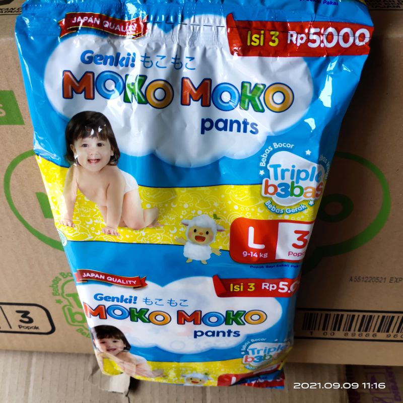 Moko moko pants isi 3 pcs