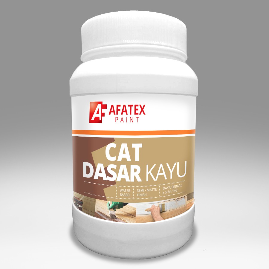 

Cat Dasar Kayu / Cat Primer Kayu (Wood Primer Paint) Afatex - 1 Kg