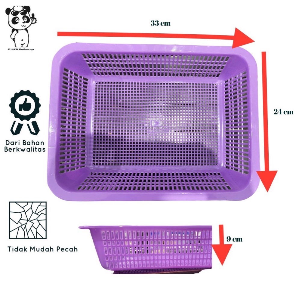 3pcs Bakul keranjang sserbaguna #023 saringan plastik