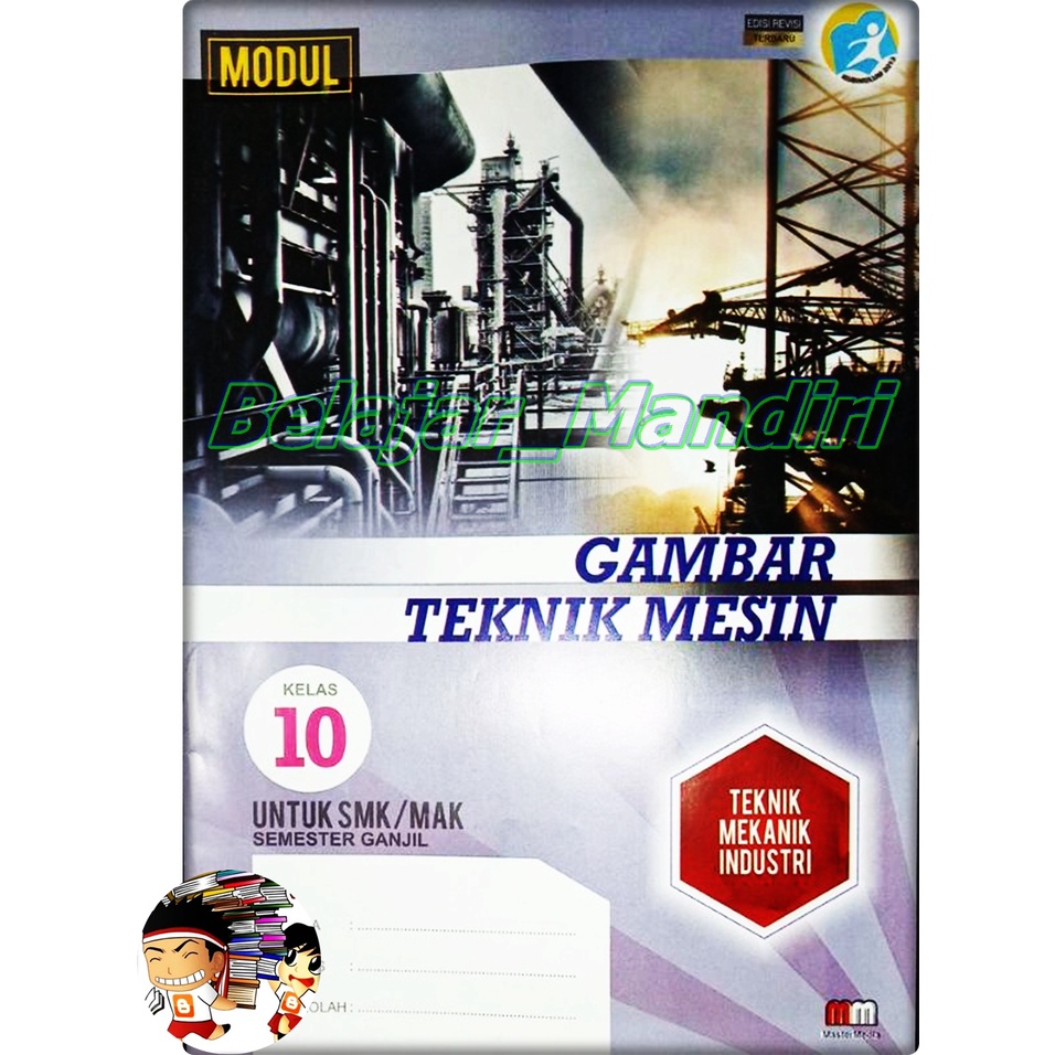 Jual LKS Gambar Teknik Mesin SMK/MAK Kelas 10 | X Semester 1 Master ...