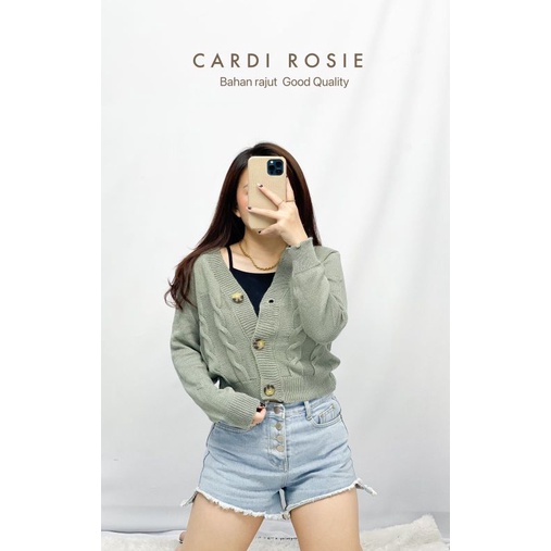 MDLV ~ CARDI ROSIE RAJUT CARDIGAN RAJUT KOREA TERBARU CARDIGAN LENGAN PANJANG CEWEK FASHION WANITA