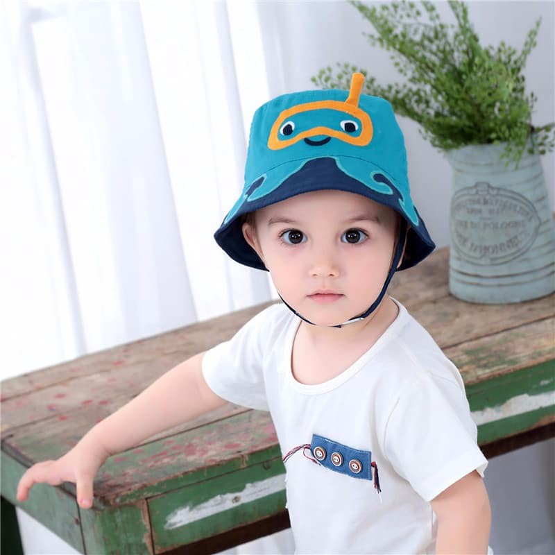 Kids summer hat topi anak musim panas diving