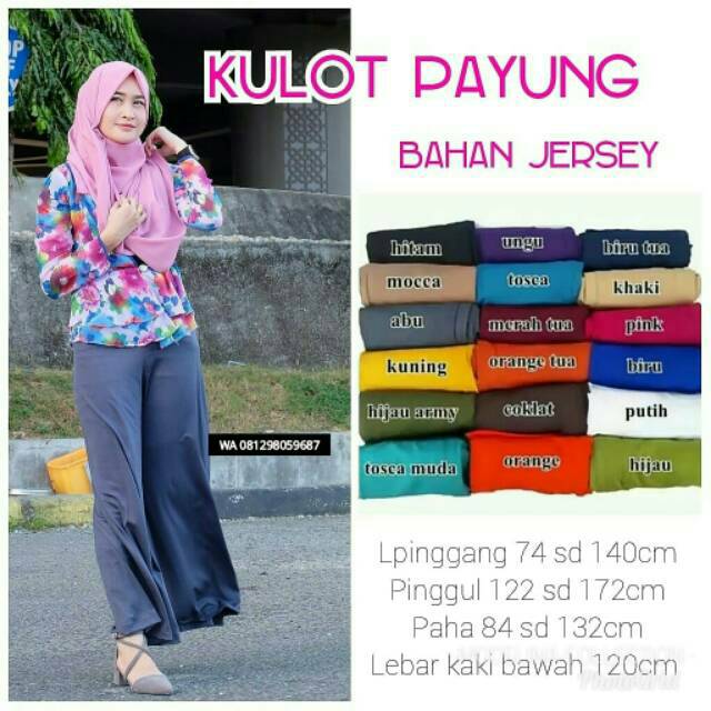 Kulot Jersey Jumbo / Kulot Panjang
